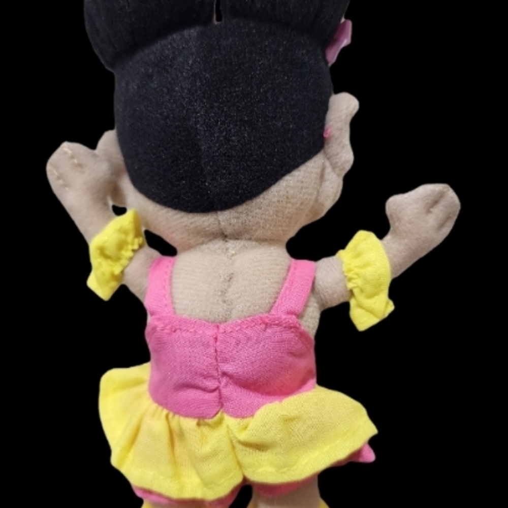 100 PACKS | 6 Inch Charming Pink and Yellow Stuffed Doll - Picture 3 of 13